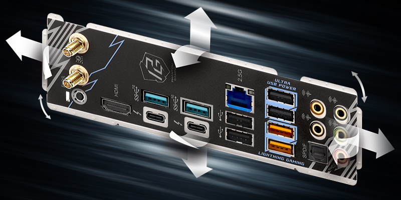 Flexible Integrated I/O Shield